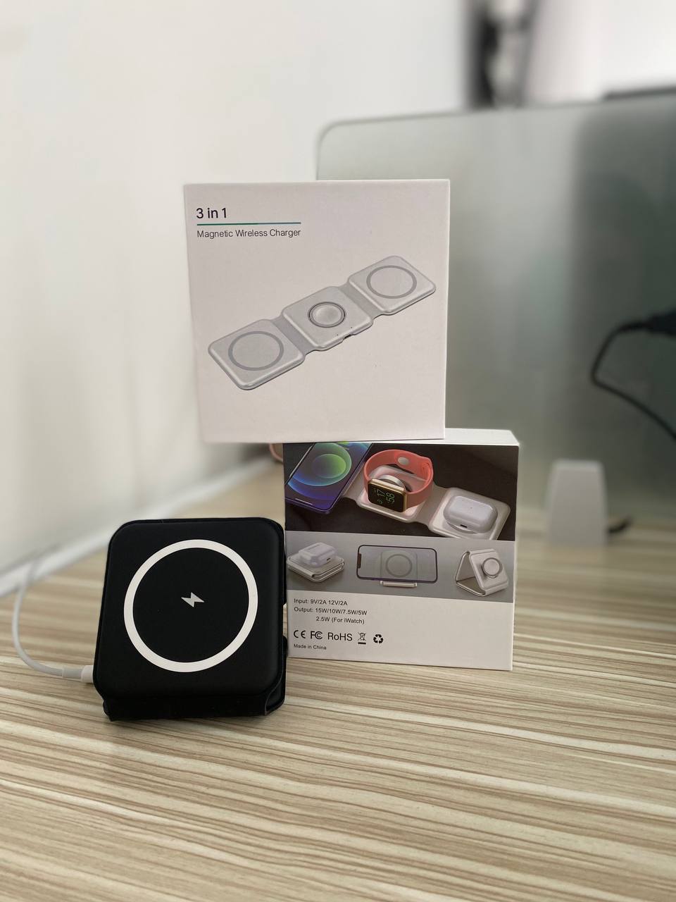 Base Cargador Magnetico Plegable 3 en 1