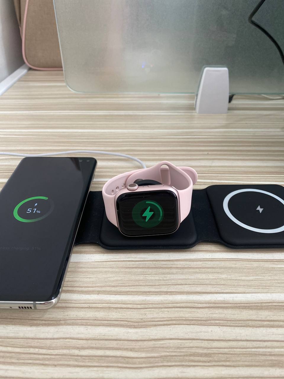 Base Cargador Magnetico Plegable 3 en 1